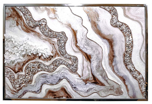 The author's jewelry panel "Moon Agate"
